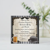 紳士の独身パーティー招待状 バージョン7 招待状 (スタンド正面)