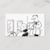 紳士の理容師の漫画の名刺 名刺 (裏面)