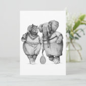 紳士の裁判所(B&W) 招待状 (スタンド正面)