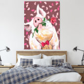 紳士の豚 キャンバスプリント (インサイチュ (寝室))