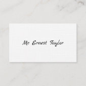 紳士の電話ビクトリアンカード コーリングカード (正面)