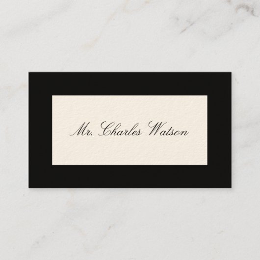 紳士の電話ビクトリアンカード コーリングカード (正面)