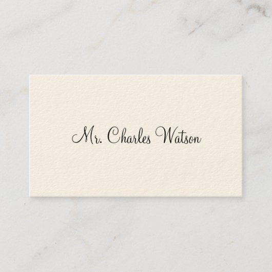 紳士の電話ビクトリアンカード コーリングカード (正面)