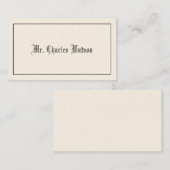 紳士の電話ビクトリアンカード コーリングカード (正面/裏面)