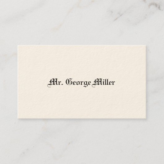 紳士の電話ビクトリアンカード コーリングカード (正面)