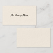 紳士の電話ビクトリアンカード コーリングカード (正面/裏面)