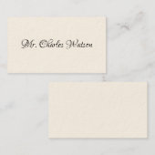 紳士の電話ビクトリアンカード コーリングカード (正面/裏面)