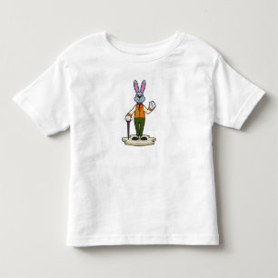 紳士ウサギの杖 トドラーTシャツ