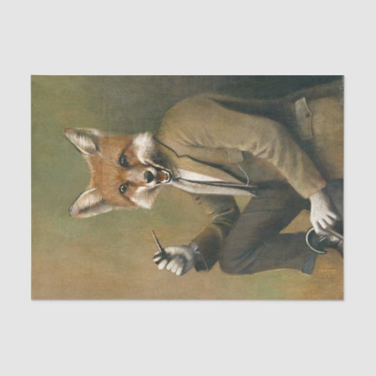 紳士キツネティッシュペーパー 薄葉紙 (正面)