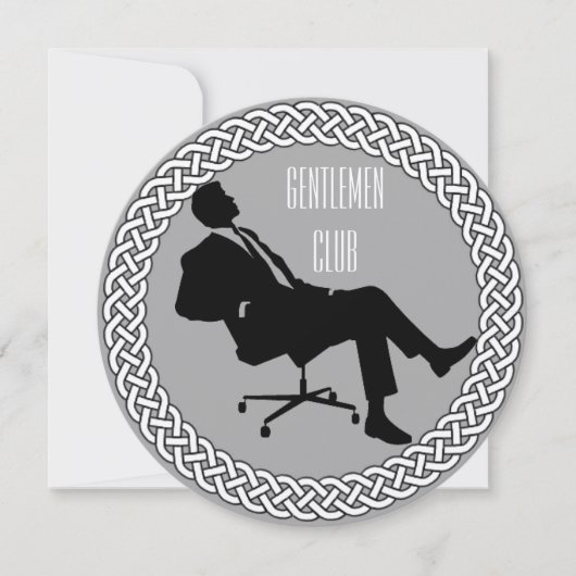 紳士クラブ招待状 招待状 (正面)