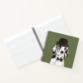 紳士グレートデーンドッグフォー愛犬家 ノートブック (内部)