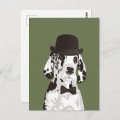 紳士グレートデーンドッグフォー愛犬家 ポストカード (正面/裏面)