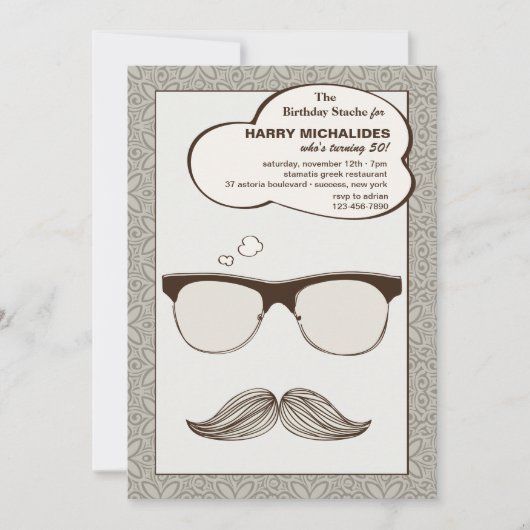 紳士ジム招待状 招待状 (正面)