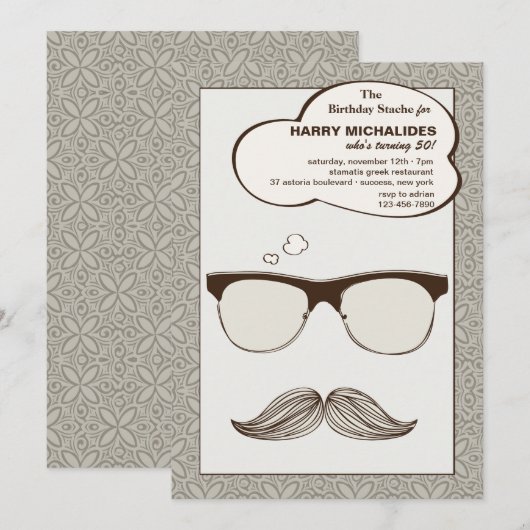 紳士ジム招待状 招待状 (正面/裏面)