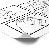 紳士ジャック開始シーケンス漫画セクション ポスター (角)