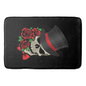 紳士スカル バスマット (正面)