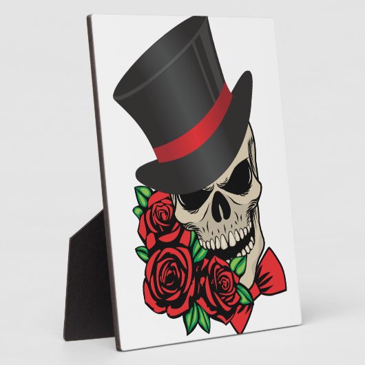 紳士スカル フォトプラーク (側面)