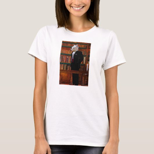 紳士テリアのポートレート Tシャツ (正面)