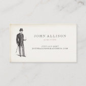 紳士ビクトリアンヴィンテージ通話カード2 コーリングカード (正面)