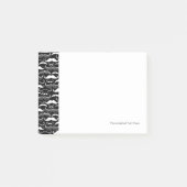 紳士会口ひげの模様 ポストイット (正面)