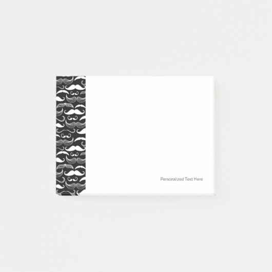 紳士会口ひげの模様 ポストイット (正面)