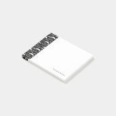 紳士会口ひげの模様 ポストイット (アングル)