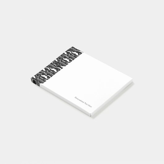 紳士会口ひげの模様 ポストイット (アングル)