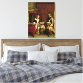 紳士兵士(キャンバス上の油) キャンバスプリント (インサイチュ (寝室))