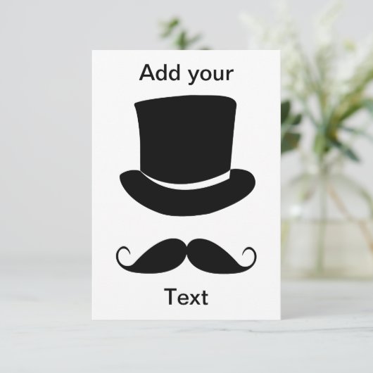 紳士口ひげの招待 招待状 (スタンド正面)