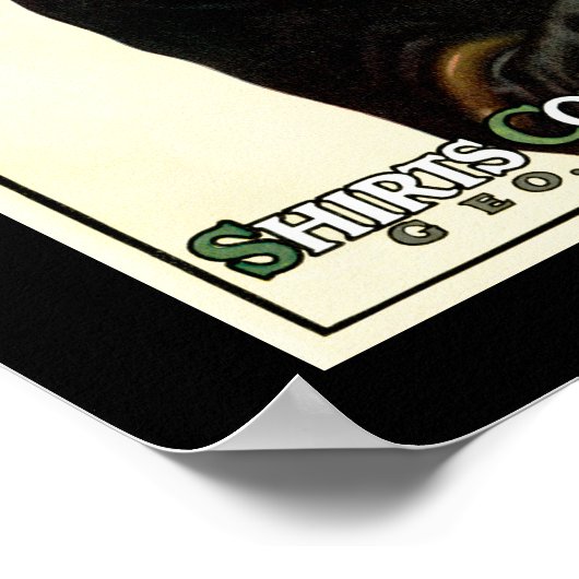 紳士用シャツカラーと袖口 ポスター (角)