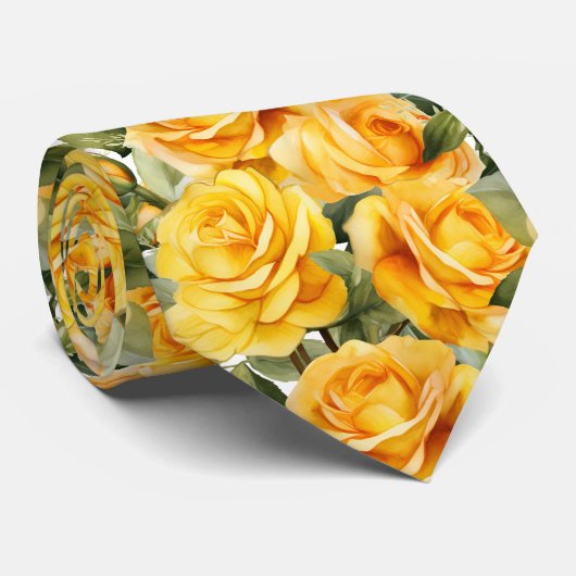 紳士用ネクタイ | 結婚式とイベント用の花柄ネクタイ (ロール)