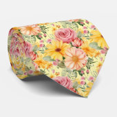 紳士用ネクタイ | 結婚式とイベント用の花柄ネクタイ (ロール)