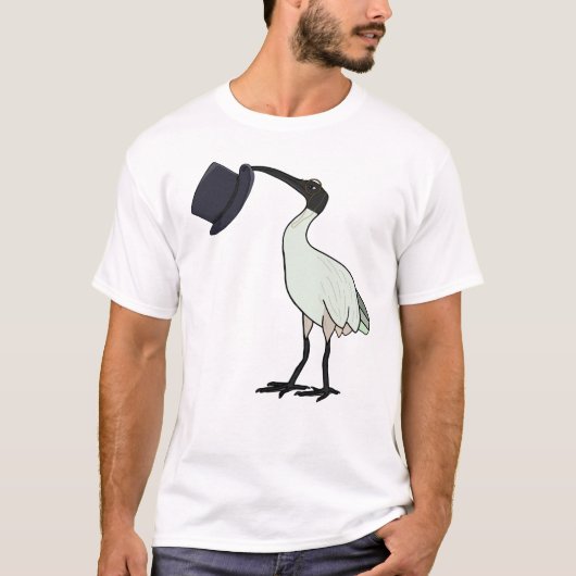 紳士的なヴィンテージゴミ箱チキン Tシャツ (正面)