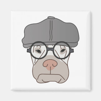 紳士的な不機嫌な磁石 – イリーナ・コルビーによるアート マグネット