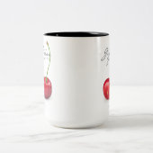 紳士農家15オズ。コーヒーマグ(さくらんぼ) ツートーンマグカップ (中央)