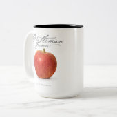 紳士農家15オズ。コーヒーマグ(リンゴ) ツートーンマグカップ (正面左)