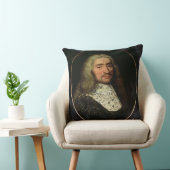 紳士(キャンバスの油)のポートレート クッション (椅子)