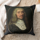 紳士(キャンバスの油)のポートレート クッション (ブランケット)