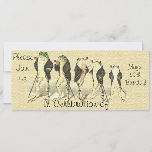 紳士 招待状 (正面)