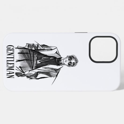 紳士 iPhoneケース (裏面横)