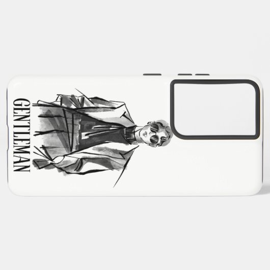 紳士 SAMSUNG GALAXYケース (裏面横)