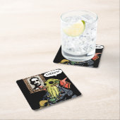 紳士Cthulhu: 応援-コースター スクエアペーパーコースター (インサイチュ)