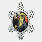 紳士Cthulhu -雪片のオーナメント スノーフレークピューターオーナメント (右)