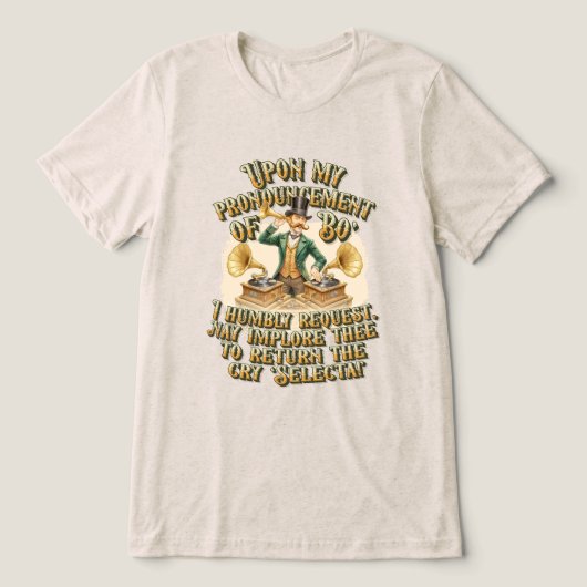 紳士DJ「Bo」セレクタ スチームパンクパーティー トライブレンドＴシャツ (デザイン正面)