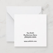 紹介でビジネスのマーケティングをポップ・アートの作る ノートカード (裏面)