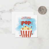 紹介でビジネスのマーケティングをポップ・アートの作る ノートカード (正面/裏面インサイチュ)