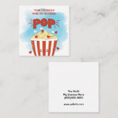 紹介でビジネスのマーケティングをポップ・アートの作る ノートカード (正面/裏面)