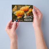 紹介で私を輝かせ メーラー 不動産 プロモ チラシ (手)