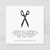 紹介のサロンは正方形を切ります 紹介カード (正面)