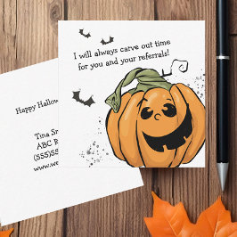 紹介のハロウィーンの時間を切り取る ノートカード